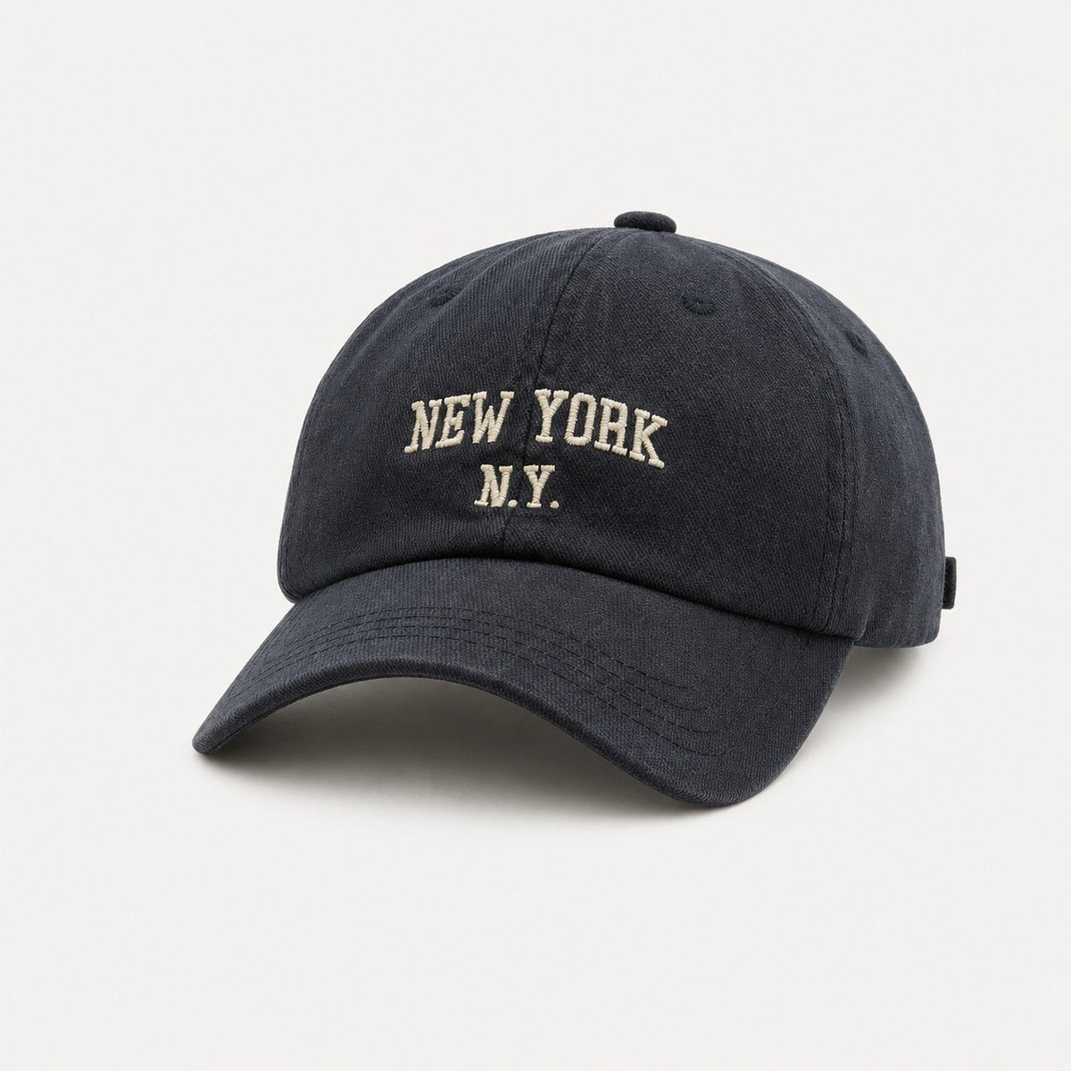 The Rue New York Cap in Charcoal, alternate view.