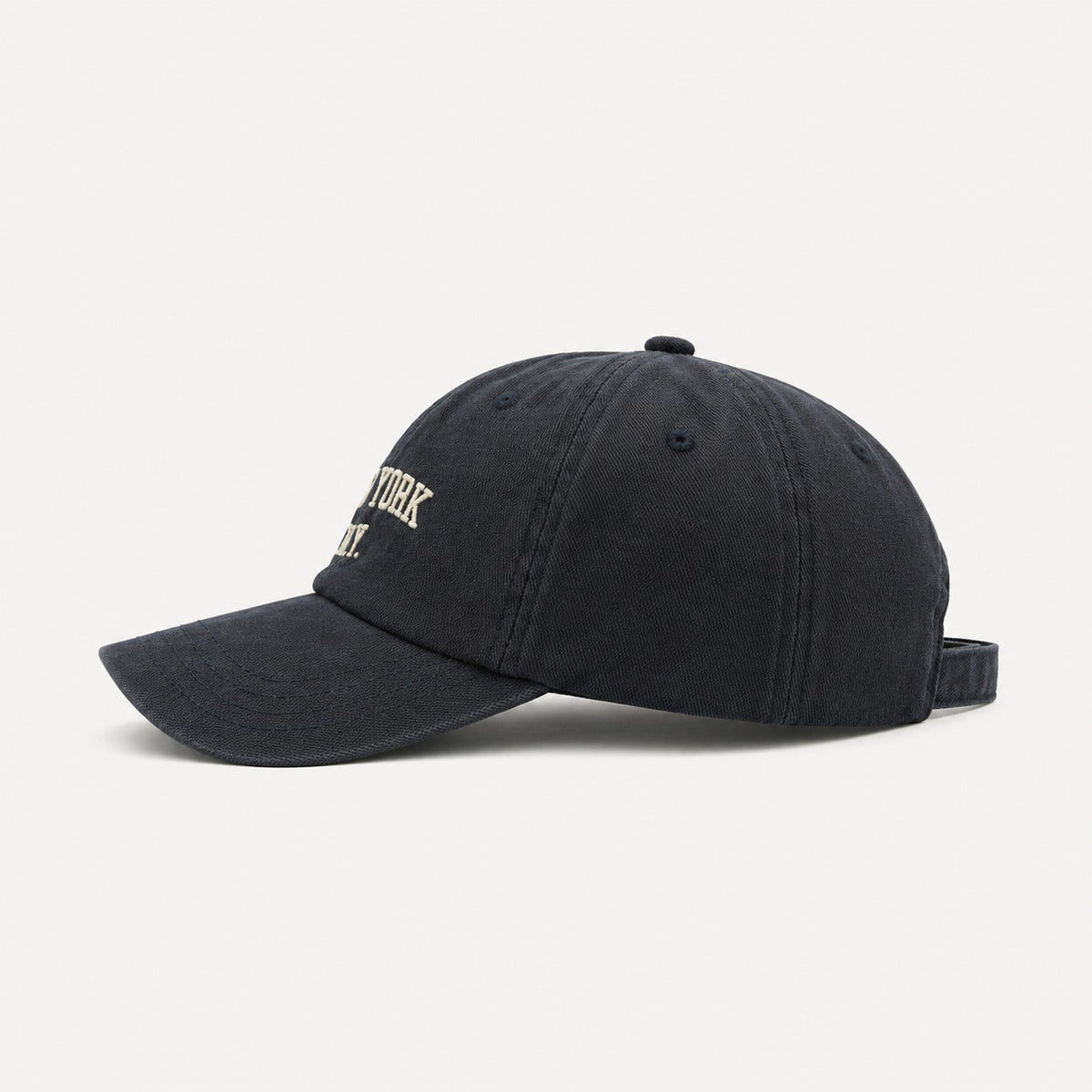 The Rue New York Cap in Charcoal, alternate view.